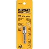 DEWALT DW2542 1/4-Inch Hex Drive to 3/8-Inch Socket Adapter [並行輸入品]