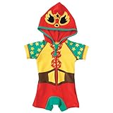 ルチャ全身ラッシュガード　レッド　70