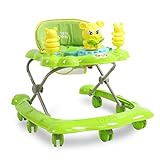dulplay 6 – 12ヶ月ベビーウォーカー、PreventロールオーバーHandプッシュSafety 1st Baby Activity Walker With Music foldable-g