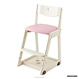 ITOKI(イトーキ) KM36 木製チェア ソフトレザー・バーチ材 (ナチュラルホワイト・ピンク)