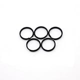TI-MULTI (Ti) チタン ブラック キー ホルダー リング 軽量 外徑10/12/14mm/25mm/32mm 5個入り (12mm/5個入り)