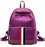 RIYANG 女性のリュック サック ナイロン バックパック撥水 防水 軽量 旅行 アウトドア 普段使い 通勤 通学 大容量でも軽くて丈夫 2017014 (PURPLE)