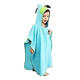 子供 ベビー アニマル バスタオル バスローブ ビーチタオル フード ポンチョマント パイル おくるみ 動物 お顔 と 耳 付き タオル地 出産祝い プレゼント (犬)