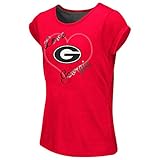 ジョージアブルドッグUGA Girls Tee杢Split Back Tシャツ