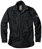 EVEN RIVER US-1106 05 フィッシャーストライプシャツ ブラック オールシーズン用 3L
