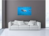 48" Mini-Mural Whale Shark & Scuba Diver in Ocean #1 HUGE Wall Decal Sticker Graphic Home Kids Game 