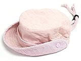 キッズ フラップハット 日除け付き キャスケット 子供帽子 ピンク 48cm
