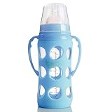 授乳のお手本 哺乳びんプラスチック製 240ml Baby Silicone Glass Milk Feeding Bottle Width Mouth Adjust Water Cup Hand H