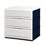 アルモアール 収納ボックス 3段 木製天板 W52×D45×H56.8cm A520-3W