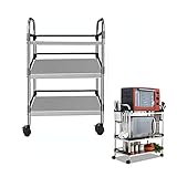 DUDULIFE スチールラック 収納ラック ルミナス 大容量 ステンレス製 耐久 防錆 ポール径20mm フリーラック スチール棚 組立簡単 固定脚付属 3-5段 防サビ加工 省スペース棚耐荷重160kg 幅35×奥行60×高さ125（7