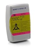 3M Hydrogen Fluoride Cartridge/Filter 7093C/37173(AAD), P100 Respiratory Protection, with Nuisance L