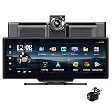 4G車載ダッシュボードドライブレコーダー 無線Carplay Android Auto アンドロイド13.0 ADAS付き超大型バックビュー 10.26インチIPSタッチパネル車載DVR 5 G Wifi GPSナビゲーション Bluetooth音楽AUX、デュアルレンズFHD 1080P RAM 6GB ROM 128GB