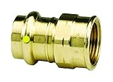 Viega ProPress Gブロンズアダプタwith P Xメス1 / 2 " x 1 / 2 " Female NPT 2 Pack 16078VIE-2 2