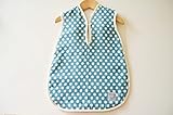 bebe couture(ベベクチュールベビー用品専門店)日本製ベビースリーパー水色ドット・コットン100％