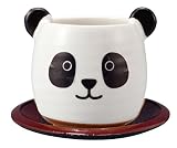 サンアート かわいい食器 「 パンダ 」 湯のみ(茶托付) 300ml 白 SAN2531-2 サンアート かわいい食器 「 パンダ 」 湯のみ(茶托付) 300ml 白 SAN2531-2