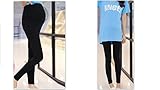 (クレプスコロ)CREPUSCOLO よく伸びる！ マタニティ レギンス ロング丈 産前 妊婦 パンツ 全5色 (XL, ブラック)