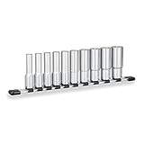 トネ(TONE) ディープソケットセット(12角・ホルダー付) HDL410 差込角12.7mm 内容10点