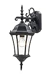 Z-Lite 522S-BK Wakefield Outdoor Wall Light, Aluminum Frame, Black Finish and Clear Beveled Shade of
