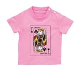 BabyChips トランプ(キング)(名入れ半袖ベビーTシャツ) 160 ピンク