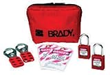 Brady Personal Padlock Pouch With 2 Keyed-Alike Safety Padlocks [並行輸入品]
