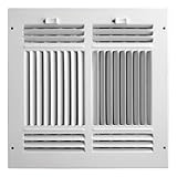 Truaire C104M 10X10(Duct Opening Measurements) 4-Way Supply 10-Inch by 10-Inch Sidewall or Ceiling R