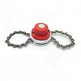 庭の草トリマーヘッド用ほとんどすべてトリマー刈払機草切りストリング斬撃で金属リンクソーチェーン1ピース