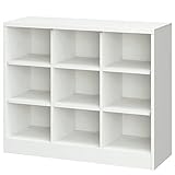 HLK-SB33N_スクールロッカー 完成品【スチール製 シューズボックス・靴箱・下駄箱：3列3段】オープンロッカー ランドセル 収納 オフィス 事務所 塾 ホワイトグレー【日本製】サイズ：W1066×D380×H880