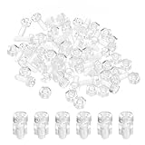 PATIKIL M3x8mm アクリル ネジ 六角ナット付き 50セット 透明装飾 DIY 展示用 軽量モデル ハンドメイド クリア
