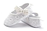 可愛い　赤ちゃん ドット ソフトの底 単靴 ベビー　室内 歩くことを勉強 靴 ベビー シューズ　快適　通気性がいい (11CM, 白)