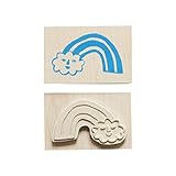 Yellow Owl Workshop アメリカ発キュートなスタンプ <MAKE-IT-MINE  Rubber Stamp RAINBOW CLOUD レインボークラウド> YO-LS116