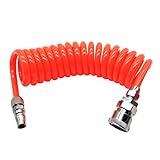 F Fityle 全6サイズ　リコイルエアホース　ポ反動エアーコンプレッサーホース　リウレタンPUチューブ - 6M 10 x 6.5mm