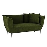 arne カウチソファー 2人掛け リクライニング 布張り モダン クッション2個付き S-003 PC-300-12 カーキ