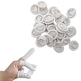 指サック 滑り止め 指先保護 静電防止 200g(約 300個) 指サックラテックス 天然ゴム製パウダーフリー指サック 業務用 MOMI