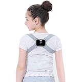 AUSELECT Posture Corrector for Adults/Kids,Back Adjustable Smart Corrector with Intelligent Sensor Vibration Reminder, Back S