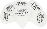 【正規品】 ERNIE BALL 9202 ギターピック WHITE STANDARD PRODIGY ティアドロップ 2.00mm デルリン ホワイト 6枚 パック
