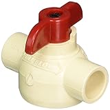 King Brothers Inc. CBV-0500-S 1/2-Inch Solvent PXL CPVC Ball Valve, Tan [並行輸入品]