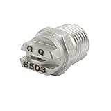 uxcell フラットスプレーノズル　扇状スプレーノズル 　スプレーチップ　シルバー　ステンレス鋼製 1.1mmオリフィススプレー径 65度