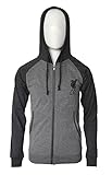 リバプールサッカーFZ Hoodie Summer Light Zip Upジャケット軽量グレーユース