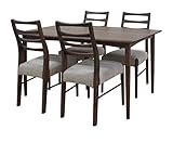 ダイニングテーブル テーブル チェア 5点セット カラー：ミディアムブラウン