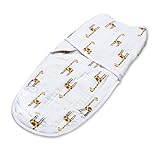 aden + anais (エイデンアンドアネイ) 【日本正規品】 イージースワドル jungle jam - giraffe (S/M) - 2106