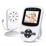 ベビーモニター、センサーパッドとカメラ2.4インチナイトビジョンディスプレイ、双方向インターコムデジタル、子守唄ワイヤレスモニター