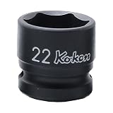 コーケン ソケット 1/2(12.7mm)SQ. インパクトショートソケット 22mm 14401MS-22