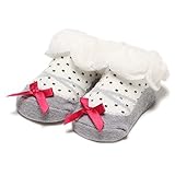 バレエシューズ風カップソックス トップ グレー 9-11cm