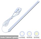 Pocketman LED下キャビネット照明バー、5 W、400ルーメン、3色温度調節可能、13.7inches、USB LEDクローゼットカウンタライトwith 3 Mとマグネット