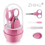 Zhihu 幼児赤ちゃん新生児つめきりハサミ つめ・鼻・髪のおていれにグルーミングキットとはさみの幼児赤ちゃん新生児のために ツメキリ爪切りつめきり爪切りが（0ヵ月-こども から対象）ブルー (ピンク