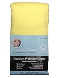 Elegance Diaper, Prefold Cloth Diaper Regular 4x6x4 100% Cotton (YELLOW) by Elegance Diaper