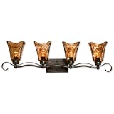 オイルはブロンズVetraio four-light Bath Fixture