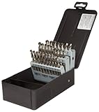 Precision Twist C26R42 High Speed Steel Short Length Drill Bit Set, Uncoated (Bright) Finish, 118 De