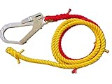 エステル製介錯ロープ　赤・黄　１２ｍｍ ×３M