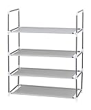 シューズ＆タオル ラック 四段